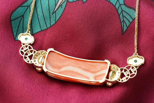 【喆】【藏宝•财猪闹福】珊瑚猪项链 商品图4