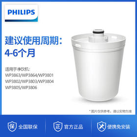 【下架】飞利浦（PHILIPS）家用净饮机滤芯WP3962单支装 适用机型WP3863,WP3864,WP3801,WP3802,WP3803,WP3804,WP3805,WP3806
