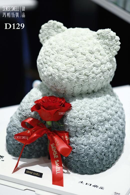 D129（请提前1天预订）灰色永生花熊 商品图0
