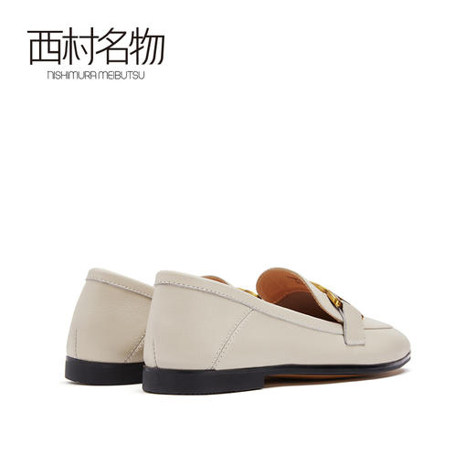 西村名物2021春季新款通勤气质知性马街扣舒适平跟女单鞋13311 商品图4