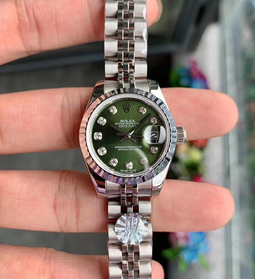 NOOB出品，女装日志型28㎜日志型279174-0009 ①：女装日志型的蚝式表壳是坚固优雅、美比例的典范。采用316L不锈钢来锻造不锈钢腕表表壳，具备高抗腐蚀性 商品图10