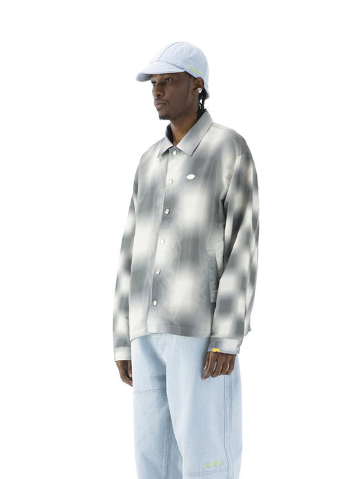 RANDOMEVENT(RDET) 21SS3338GYB 模糊格纹教练夹克外套 商品图0