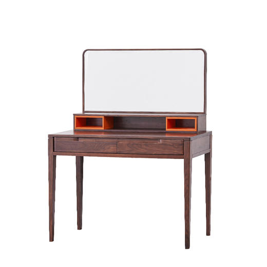 【现代实木风-NJT1604-1603妆台妆镜】现代实木/现代简约/卧室/北美黑胡桃/实木梳妆台 商品图4