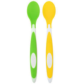 布朗博士儿童餐具宝宝喂养勺婴儿软头勺儿童辅食勺子米糊勺2只装DBS-TF011