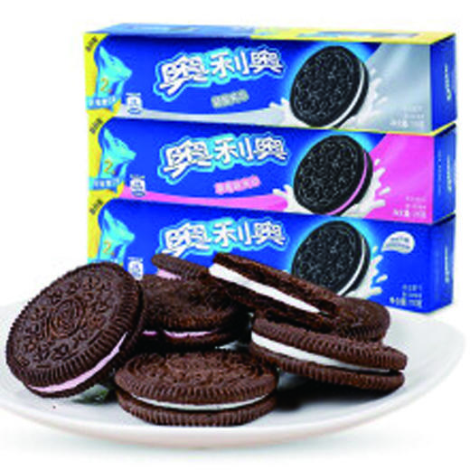 【5.8元/盒】奥利奥巧克力味/草莓味/原味夹心饼干116g 商品图0