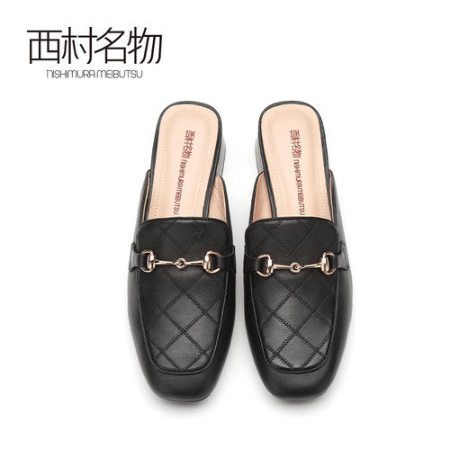 西村名物春季新款网红穆勒包头凉鞋外穿凉拖鞋女平底鞋12821 商品图3