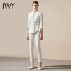 IWY/白色系带收腰西服西服套装女时尚修身气质女神范职业商务通勤正装C304+P305 商品缩略图0