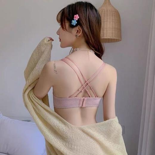 内衣女无钢圈美背日系甜美聚拢文胸套装小胸少女调整型性感胸罩 商品图4