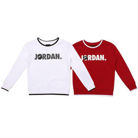 乔丹童衣春新男女儿童毛圈套头打底衫卫衣JD2112012