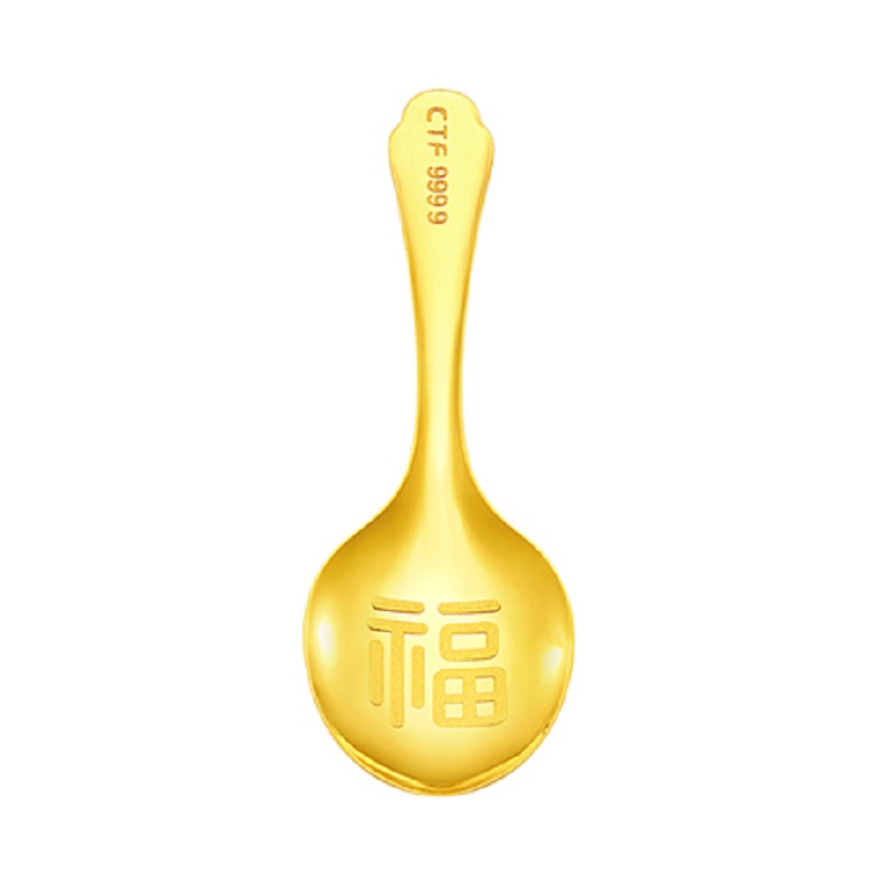 周大福24K GOLD GIFT - GOLD SPOON (22054)JPY带授权招加盟代理