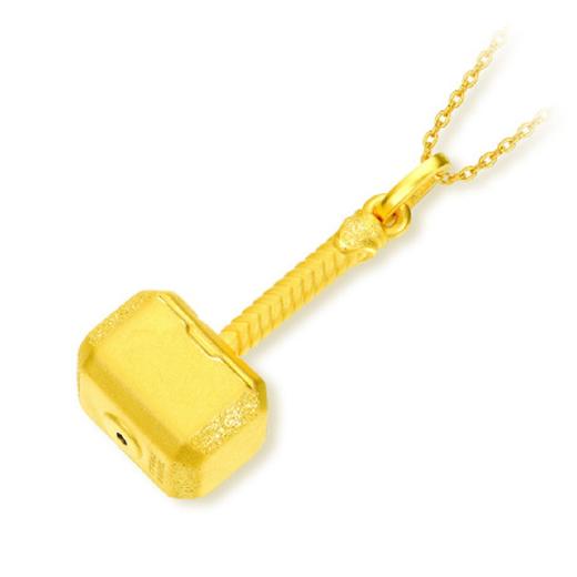 周大福 GOLD PENDANT - MARVEL SERIES THOR HAMMER (20534) 吊坠JPY带授权招加盟代理 商品图0