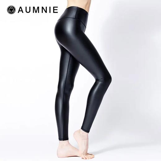 AUMNIE | 仿皮高腰无缝加绒长裤 Shine Pants With Fleece 商品图2