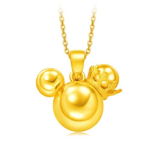 周大福GOLD PENDANT - DISNEY CROWN MICKEY MOUSE (12447) 吊坠JPY带授权招加盟代理 商品图1