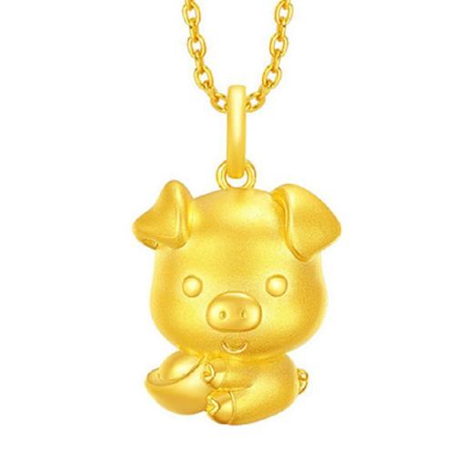 24K GOLD PENDANT - 12 ZODIAC SIGNS PIG (21602-BJ) 吊坠JPY带授权招加盟代理 商品图0