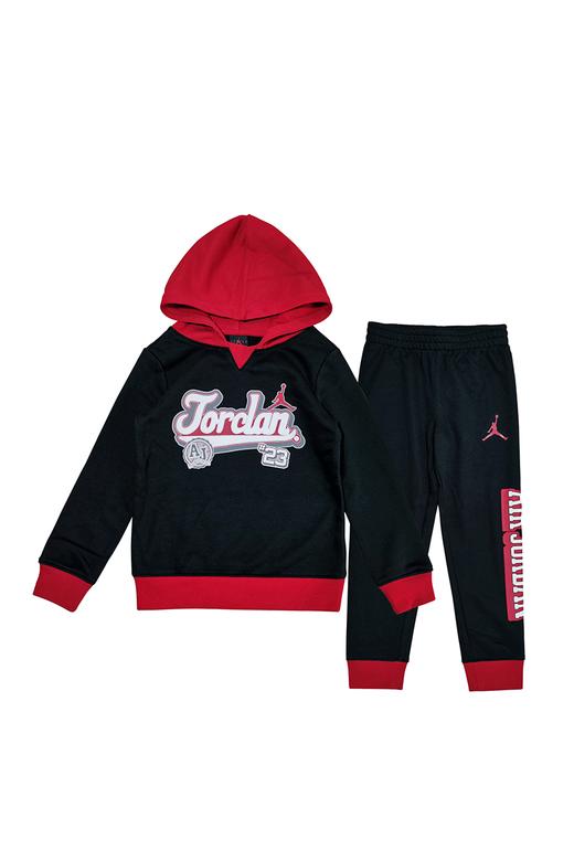 JORDAN乔丹童装春新连帽套头卫衣+松紧腰针织裤套装JD2112035 商品图4