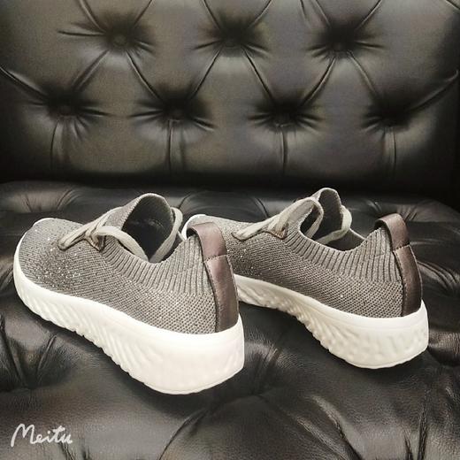 LFGJ 12202 春季新款系带飞织休闲单鞋女 商品图3