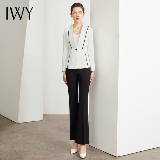 IWY/白色西服套装女时尚名媛休闲职业装气质女神范工作服修身商务正装CP16 商品图1