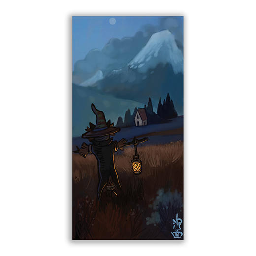 泡面猫丨『稻草人』系列插画 商品图1