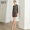 IWY/英伦风灰色系带连衣裙女职业商务职场穿搭事情气质女神范上班正装Q901 商品缩略图2