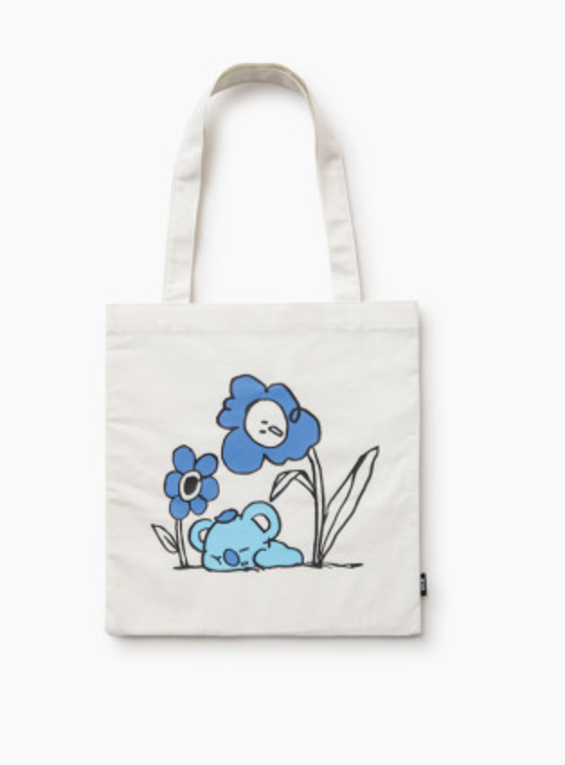 韩国 可爱 Line Friends BT21 KOYA花卉环保袋JPY带授权招加盟代理