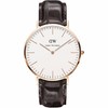 DANIEL WELLINGTON/石英男表白色盘皮带金色边 40MM DW00100011JPY带授权招加盟代理 商品缩略图0