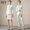 IWY/通勤白色商务西服套裙女职业装套装修身双排扣时尚气质名媛英伦风CS1150 商品缩略图2
