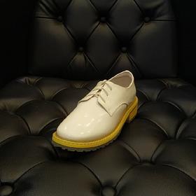 LFGJ 5502 中性复古漆皮石头纹女鞋