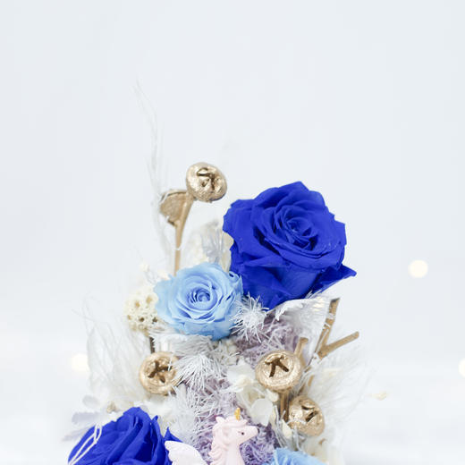 《独角兽》- 大号永生花玻璃罩「两款可选」 商品图3