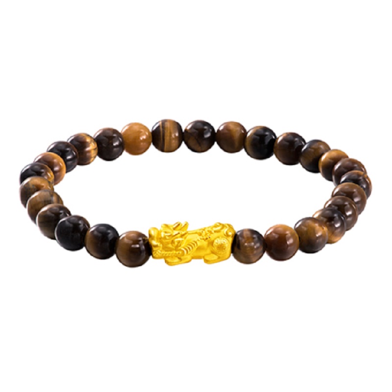 周大福24K GOLD CHARM BRACELET PI XIU (22822-BJ) 貔貅手串JPY带授权招加盟代理