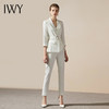 IWY/白色系带收腰西服西服套装女时尚修身气质女神范职业商务通勤正装C304+P305 商品缩略图1