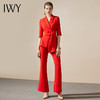 IWY/红色设计感绑带西服西装外套装女时尚气质名媛正式主持人宴会正装CP9239 商品缩略图2
