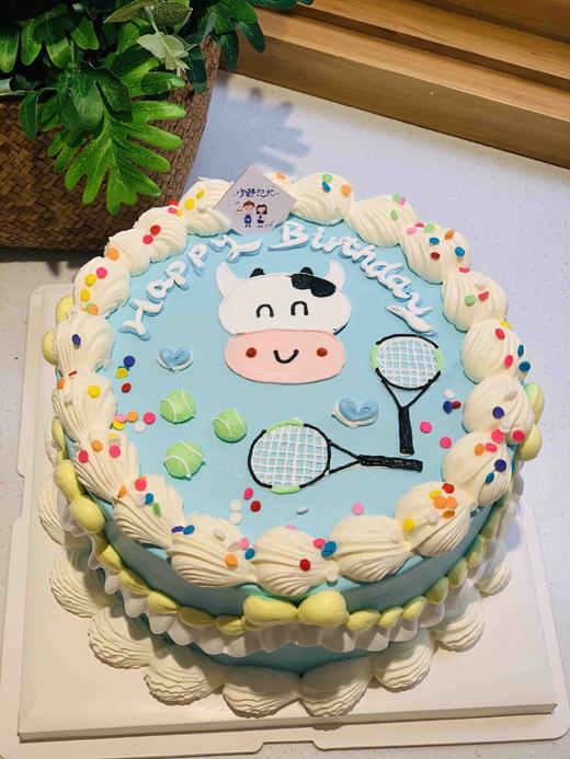 手绘牛牛、网球奶油蛋糕 下单前请仔细阅读商品详情 商品图1