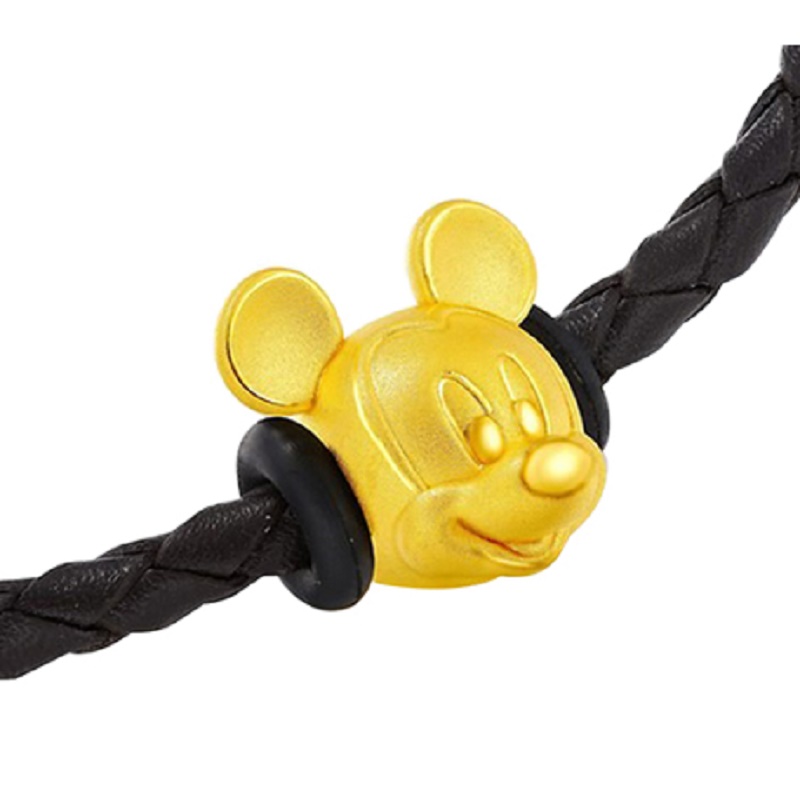 周大福24K GOLD CHARM - DISNEY MICKEY MOUSE 手链串饰JPY带授权招加盟代理