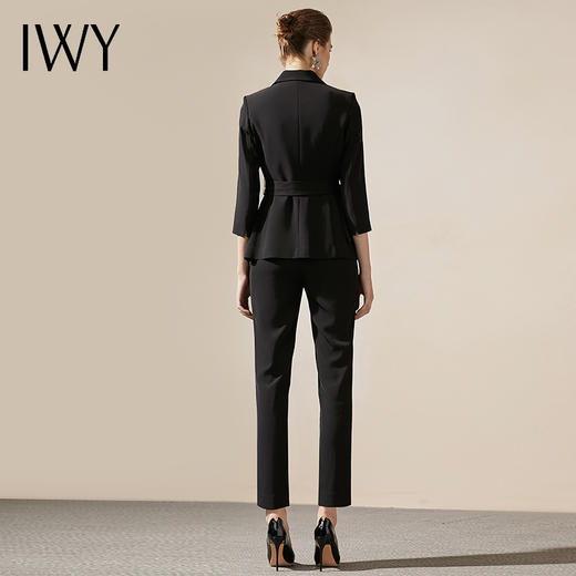 IWY/黑色商务商务通勤职业装西装套装女修身时尚气质女神上班面试正装C304+P305 商品图3
