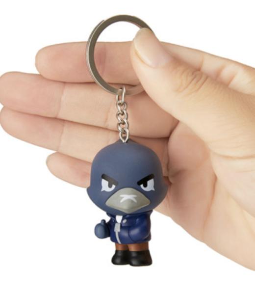 韩国 可爱 Line Friends 斗殴明星乌鸦图钥匙圈JPY带授权招加盟代理 商品图0