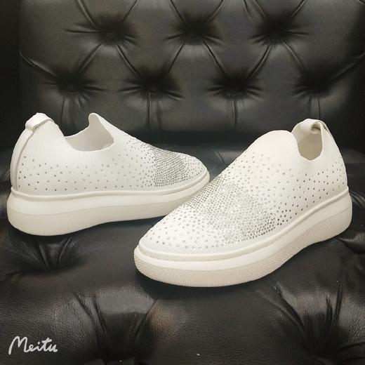 LFGJ 12201,水钻针织运动单鞋女 商品图2