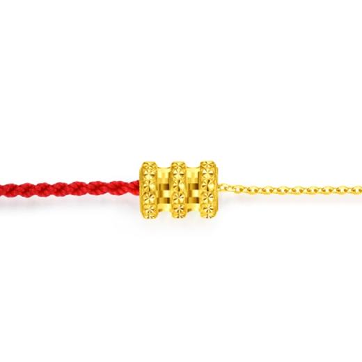 周大福 GOLD CHAIN AND RED BRACELET (26047) 手链JPY带授权招加盟代理 商品图2