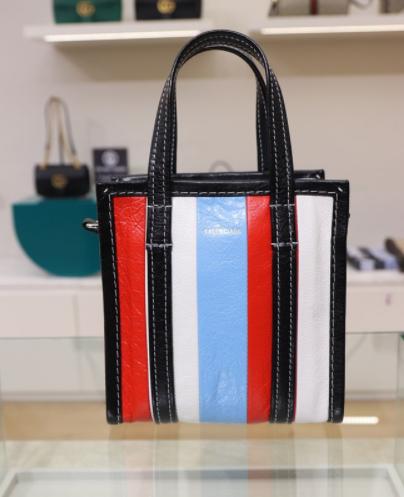 奥莱航空风格[Valenciaga]集市购物袋XXS 513988：多蓝色JPY带授权招加盟代理 商品图0