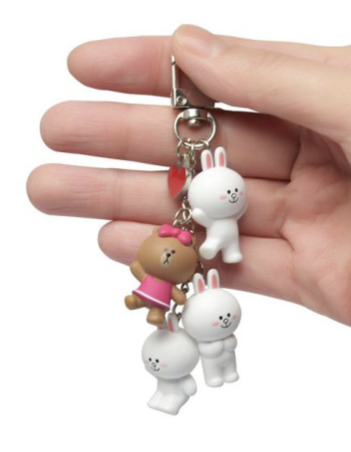 韩国 可爱 Line Friends 康妮_Choco人形钥匙扣JPY带授权招加盟代理