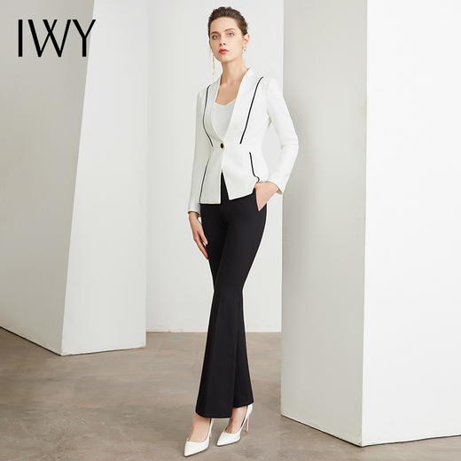 IWY/白色西服套装女时尚名媛休闲职业装气质女神范工作服修身商务正装CP16 商品图4
