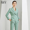 IWY/时尚绿色西服套装女职业修身显瘦气质女神商务上班族通勤面试正装C10335+P10325 商品缩略图0