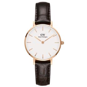 DANIEL WELLINGTON/女表金色边28mm白盘石英表DW00100232JPY带授权招加盟代理