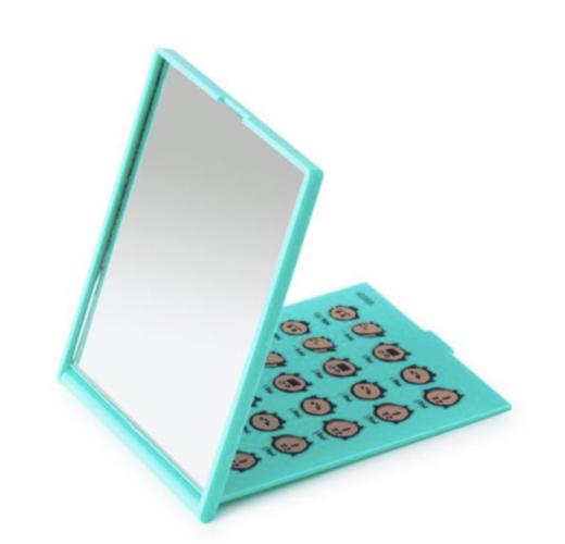 韩国 可爱 Line Friends BT21 SHOOKY折叠台式镜子JPY带授权招加盟代理 商品图1