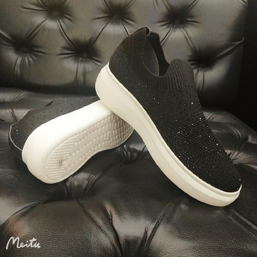 LFGJ 12201,水钻针织运动单鞋女 商品图8