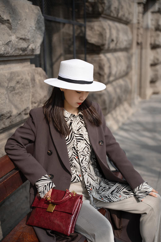 【内购不退换】【L3】臣禾 斑马纹中长款衬衫9203020177 商品图2