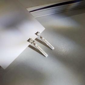 韩国Wingbling银针翼简约百搭精致气质针Loop耳环银Olive YoungJPY带授权招加盟代理