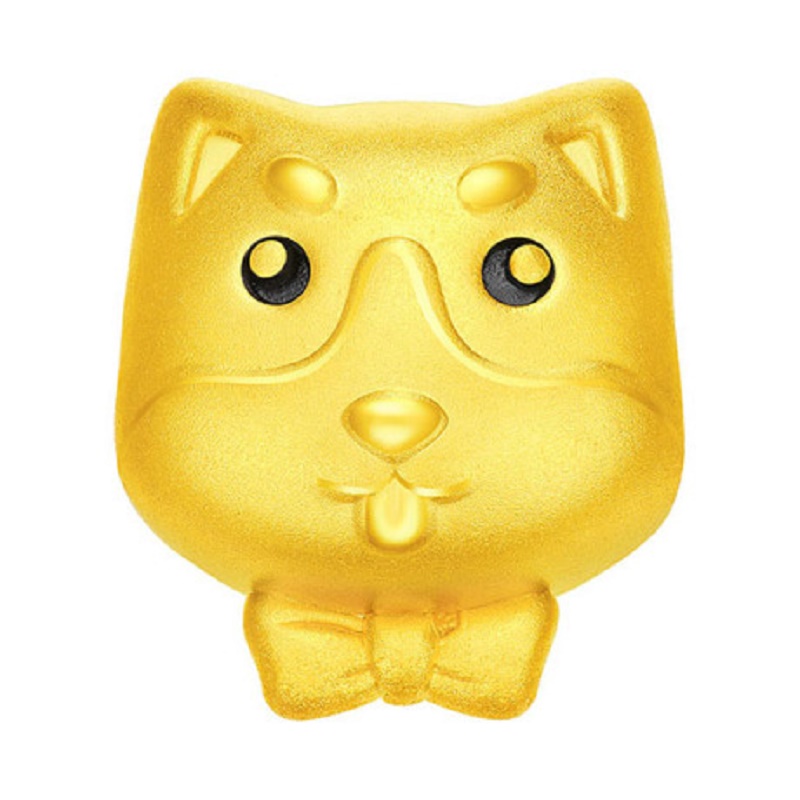 周大福24K GOLD PENDANT/CHARM - DOG (20890) 串饰JPY带授权招加盟代理