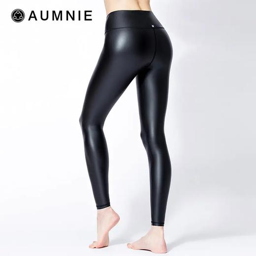 AUMNIE | 仿皮高腰无缝加绒长裤 Shine Pants With Fleece 商品图1