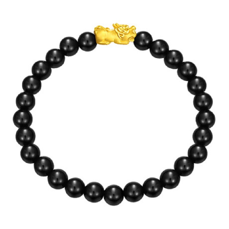 周大福24K GOLD CHARM BRACELET - PI YAO (21531-BJ) 手链JPY带授权招加盟代理