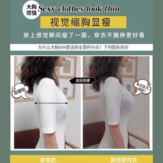 无钢圈夏季透气内衣女薄款上托聚拢胸罩收副乳调整型无痕超薄文胸 商品图1